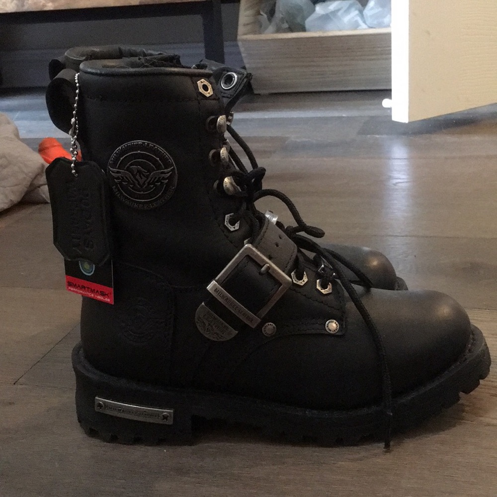 MILWAUKEE LEATHER CLASSIC SHORT MOTO BOOTS